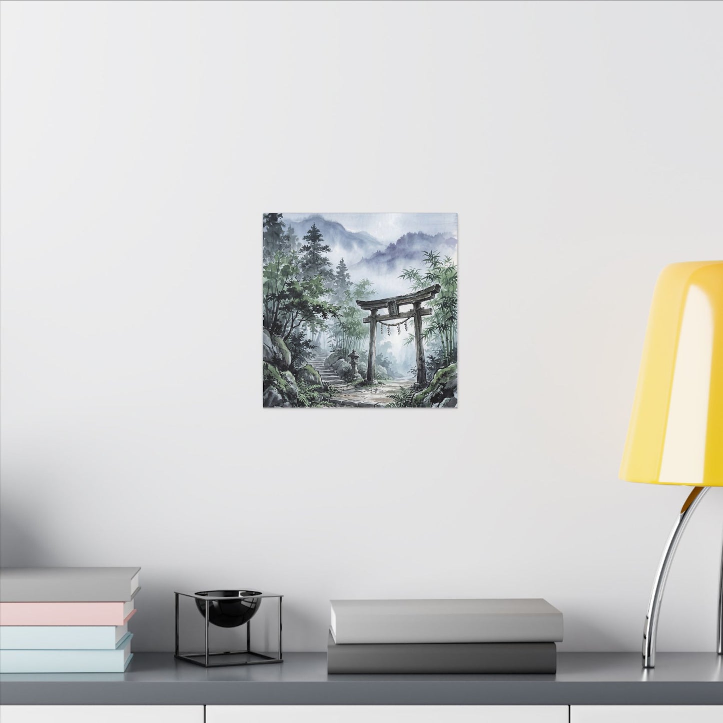 Moonlight Torii Gate Canvas Art - Zen Fukinsei