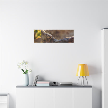 Golden Hour Ceramic Bowl Canvas Art - Dark Japandi Ma