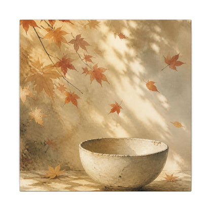 Japandi Ceramic Bowl in Dappled | Watercolor Canvas Art