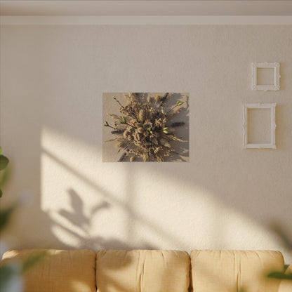 Dried Flowers Spring Canvas Art | Japandi Earthy Design