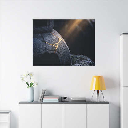 Ma Moonlit Garden Canvas Art - Kintsugi Broken Beauty