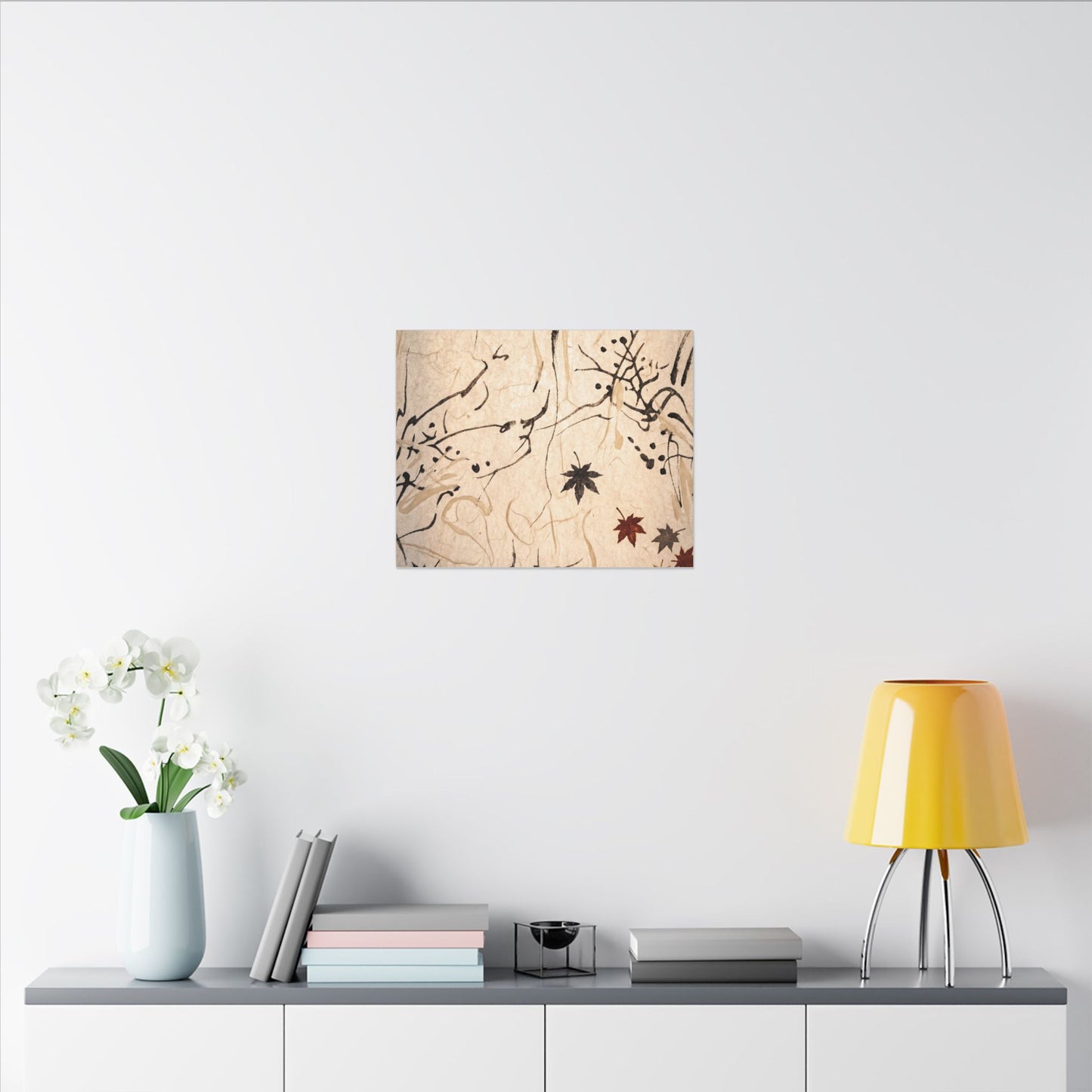 Golden Hour Shoji Screen Canvas Art - Japandi Fukinsei