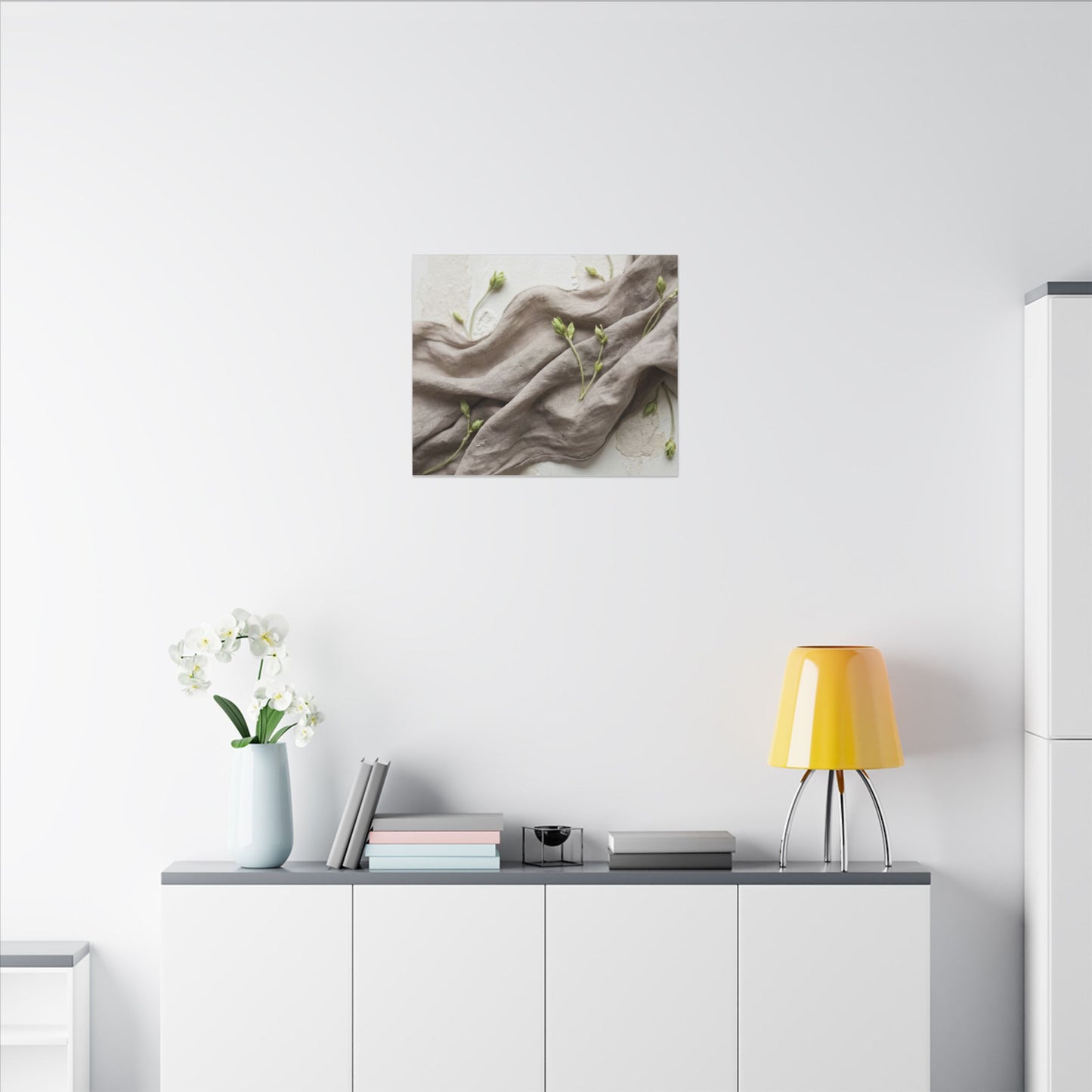 Overcast Silk Drape Canvas Art - Japandi Ma