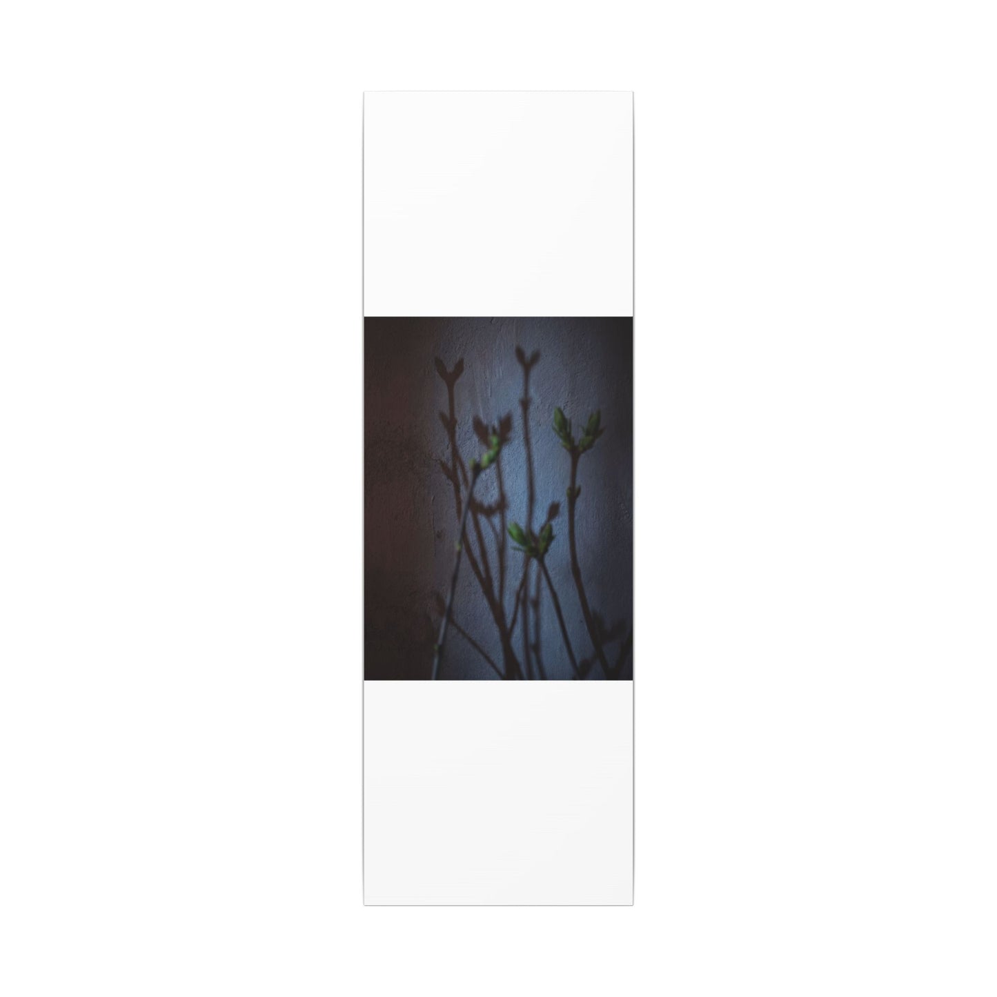 Shadow Play Spring Canvas Art | Dark Japandi Sophisticated Design