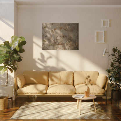 Japandi Rust Patina in Dappled | Japanese Pattern Canvas Art