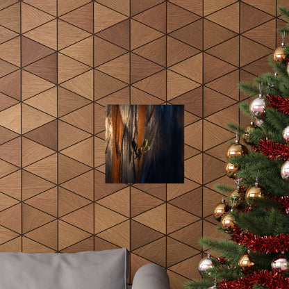 Rust Patina Spring Wall Art Print | Dark Japandi Sophisticated Design