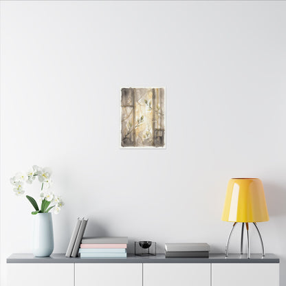 Shoji Screen Spring Canvas Art | Japandi Cozy Design