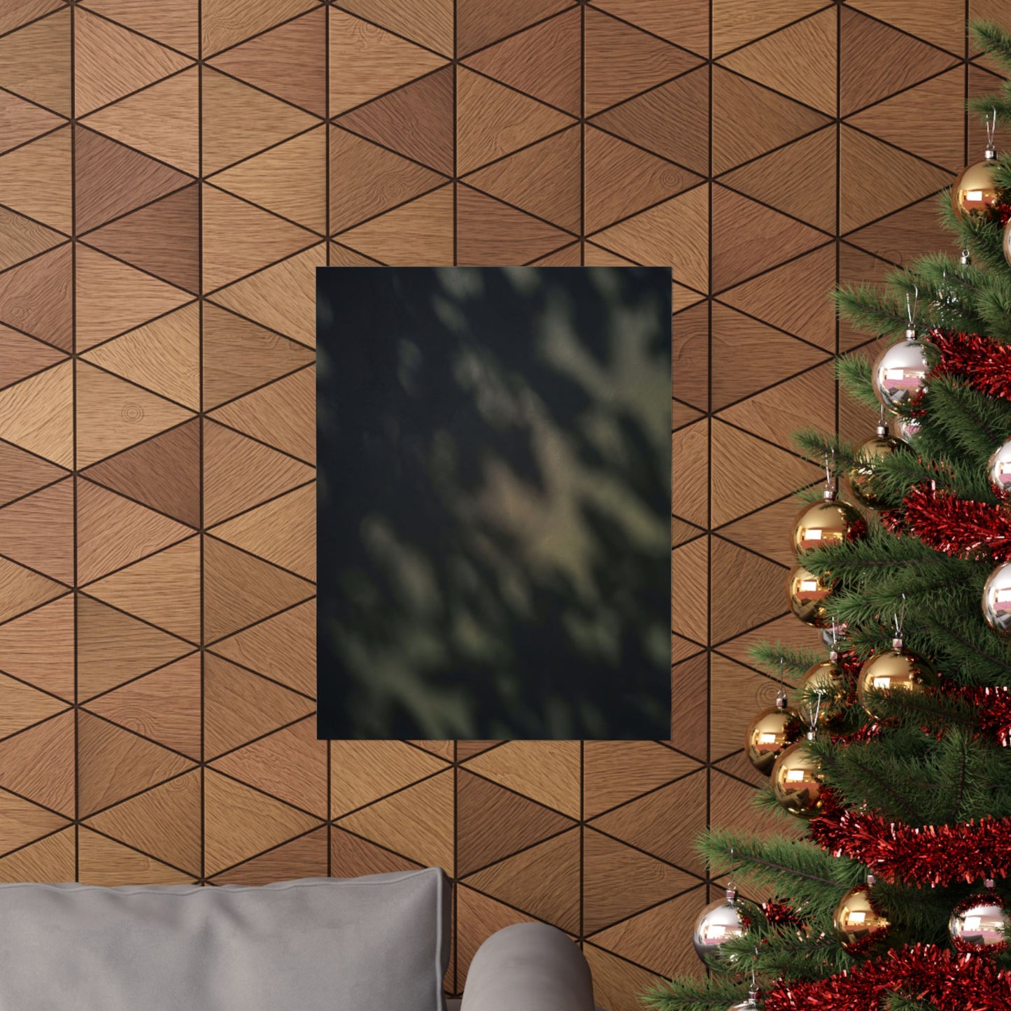 Dappled Shadow Play Wall Art Print - Dark Japandi Ma