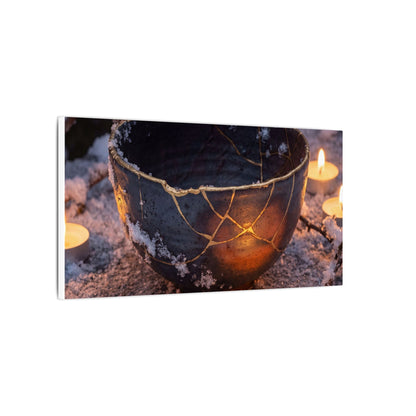 Ceramic Bowl Gold Repair Canvas Art | Beautiful Kintsugi Art