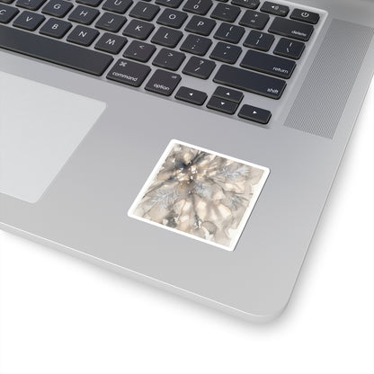 Shadow Play Watercolor Sticker | Earthy Japandi Art