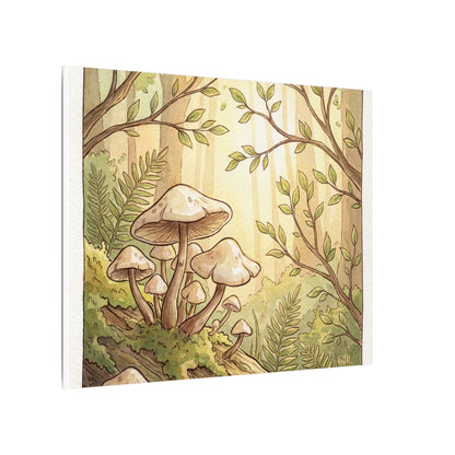 Spring Wild Mushrooms Mushroom Illustration Canvas Art | Cozy Decor