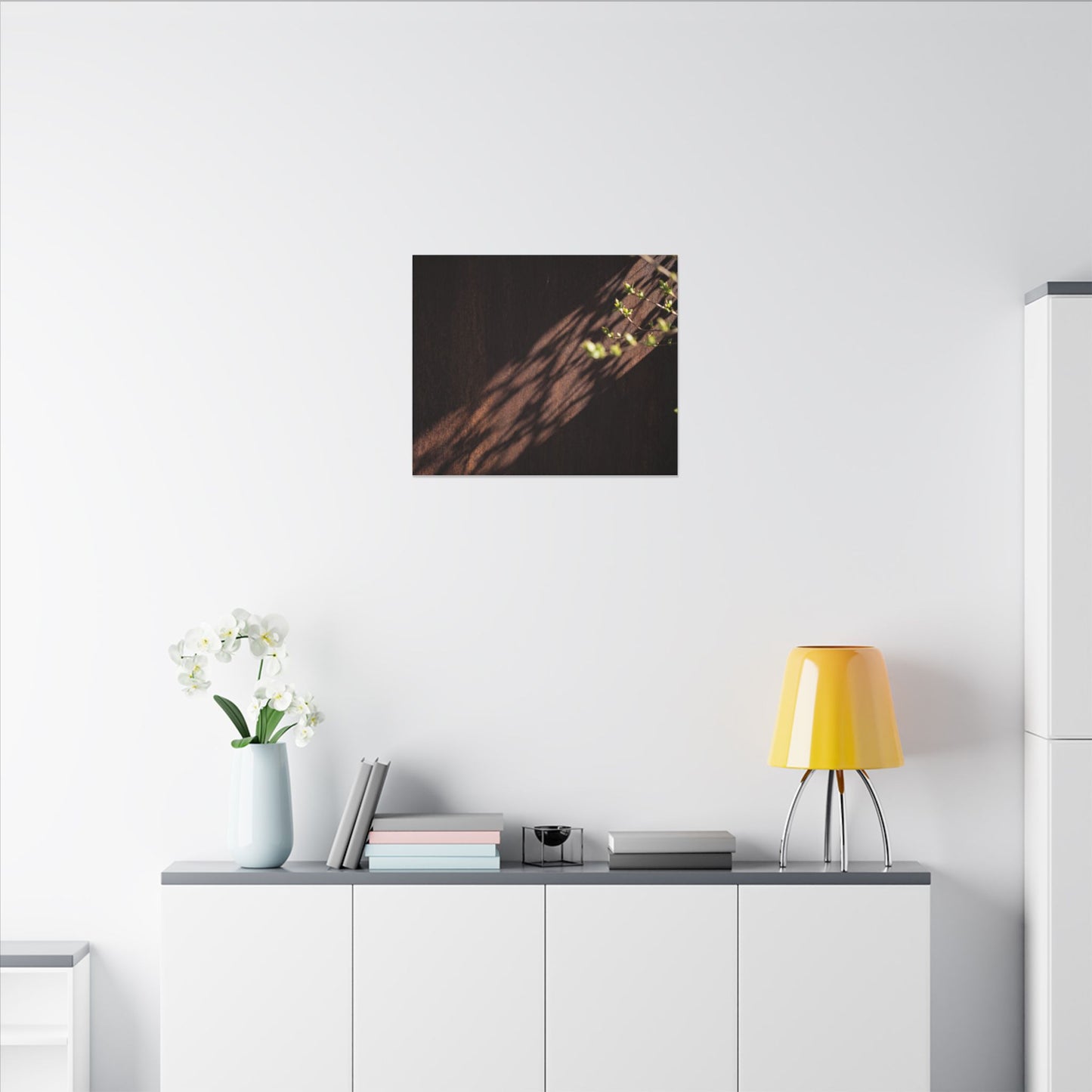 Rust Patina Moody Minimal Canvas Art | Sophisticated Dark Japandi Art