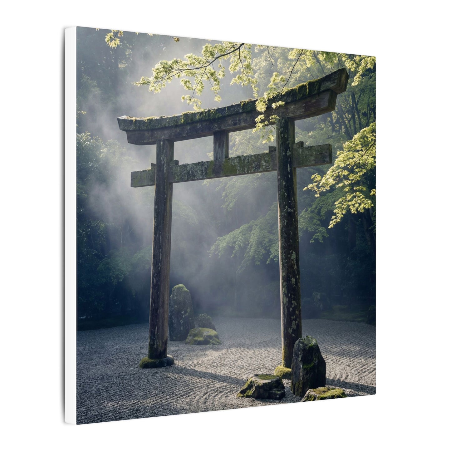 Torii Gate Canvas Art | Spring Zen Karesansui Art