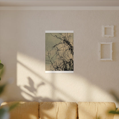 Golden Hour Shadow Play Canvas Art - Japandi Mono No Aware