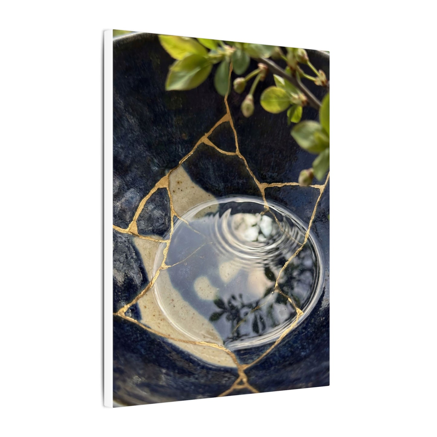 Water Ripple Spring Canvas Art | Kintsugi Beautiful Design