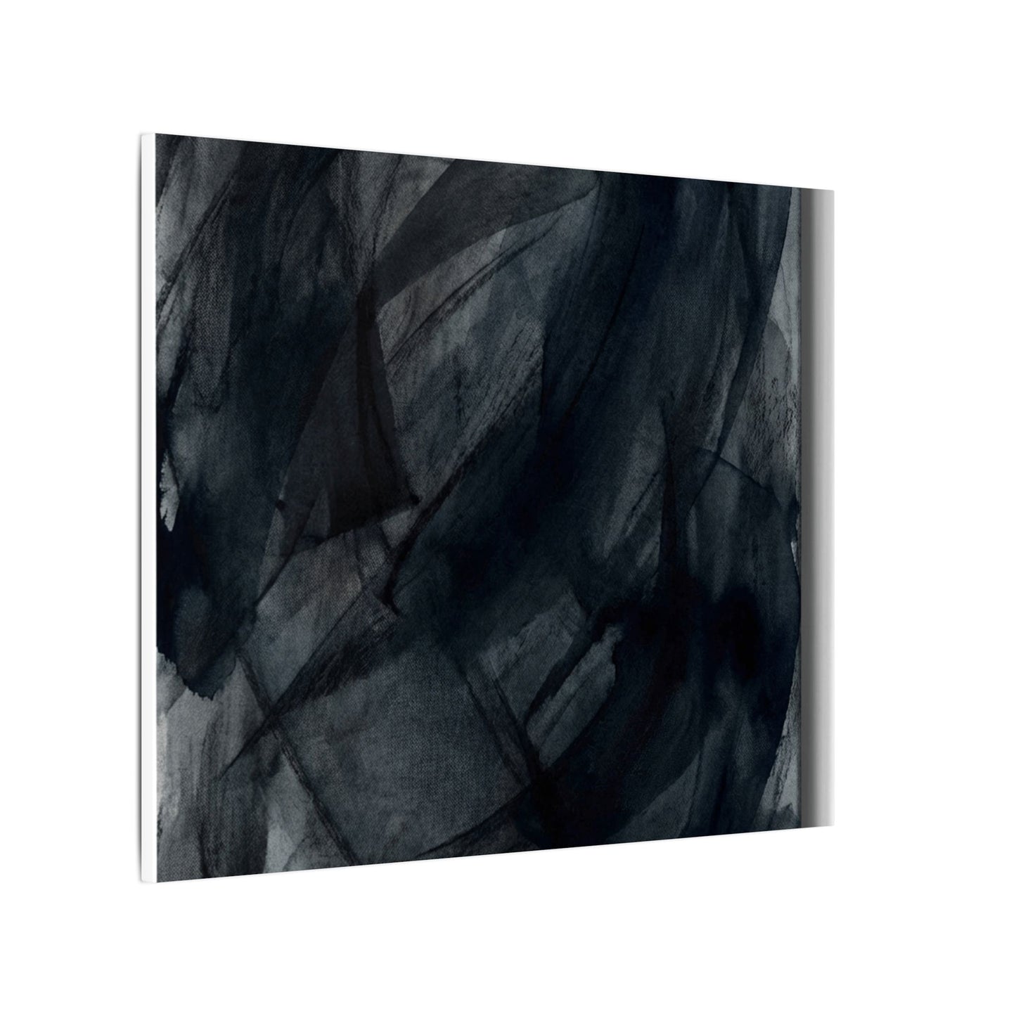 Deep Tones Dark Japandi Charcoal Canvas Art