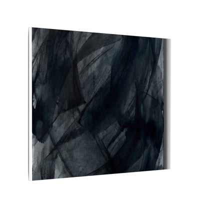 Deep Tones Dark Japandi Charcoal Canvas Art