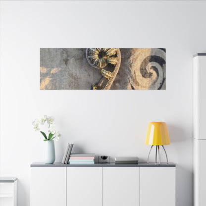 Fern Unfurling Canvas Art | Winter Japandi Japanese Pattern Art