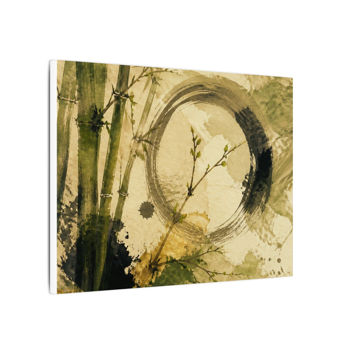 Ink Brushstroke Sumi E Canvas Art | Calm Zen Art