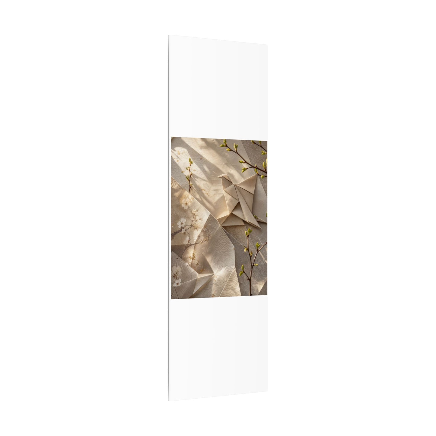 Golden Hour Paper Fold Canvas Art - Japandi Fukinsei