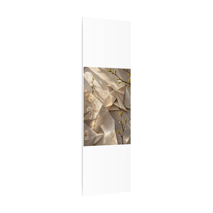 Golden Hour Paper Fold Canvas Art - Japandi Fukinsei