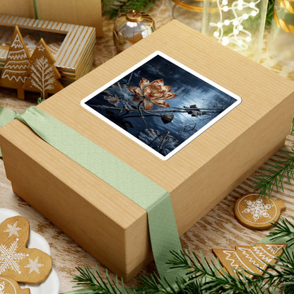 Fukinsei Lotus Flower Sticker - Kintsugi Broken Beauty Art Print
