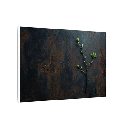 Rust Patina Moody Minimal Canvas Art | Moody Dark Japandi Art