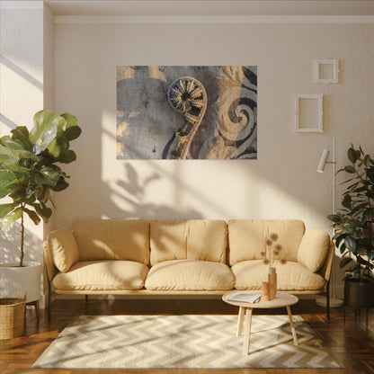 Fern Unfurling Canvas Art | Winter Japandi Japanese Pattern Art