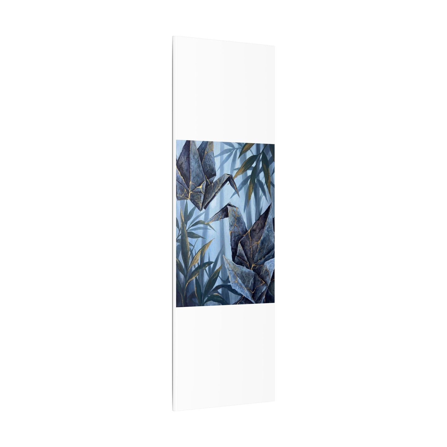 Paper Fold Canvas Art | Summer Kintsugi Crackle Gold Art