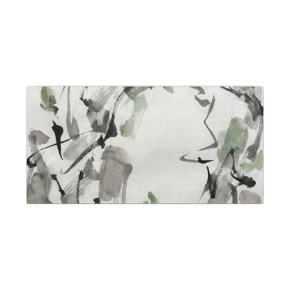 Zen Ink Brushstroke in Overcast | Sumi E Canvas Art