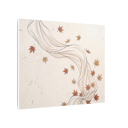 Japandi Silk Drape in Dawn | Minimal Line Canvas Art