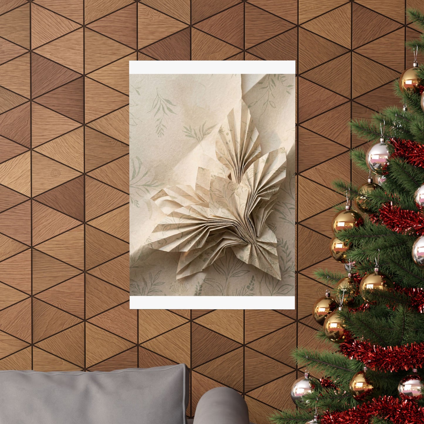 Dawn Paper Fold Wall Art Print - Japandi Fukinsei