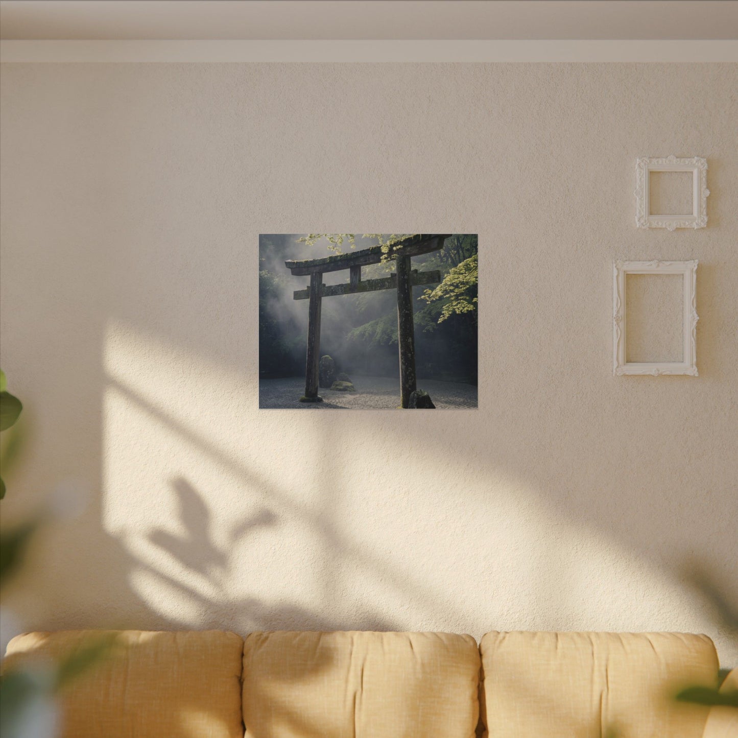 Torii Gate Canvas Art | Spring Zen Karesansui Art