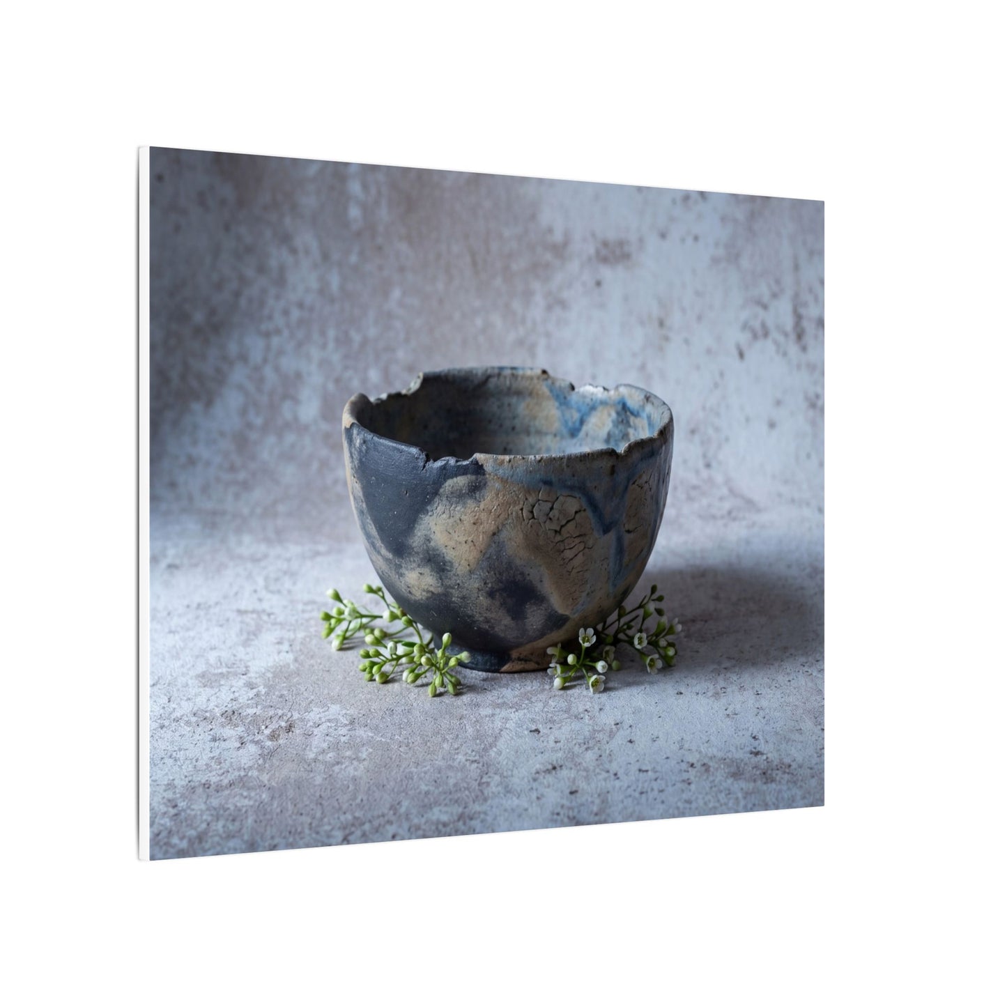 Ceramic Bowl Spring Canvas Art | Japandi Warm Design