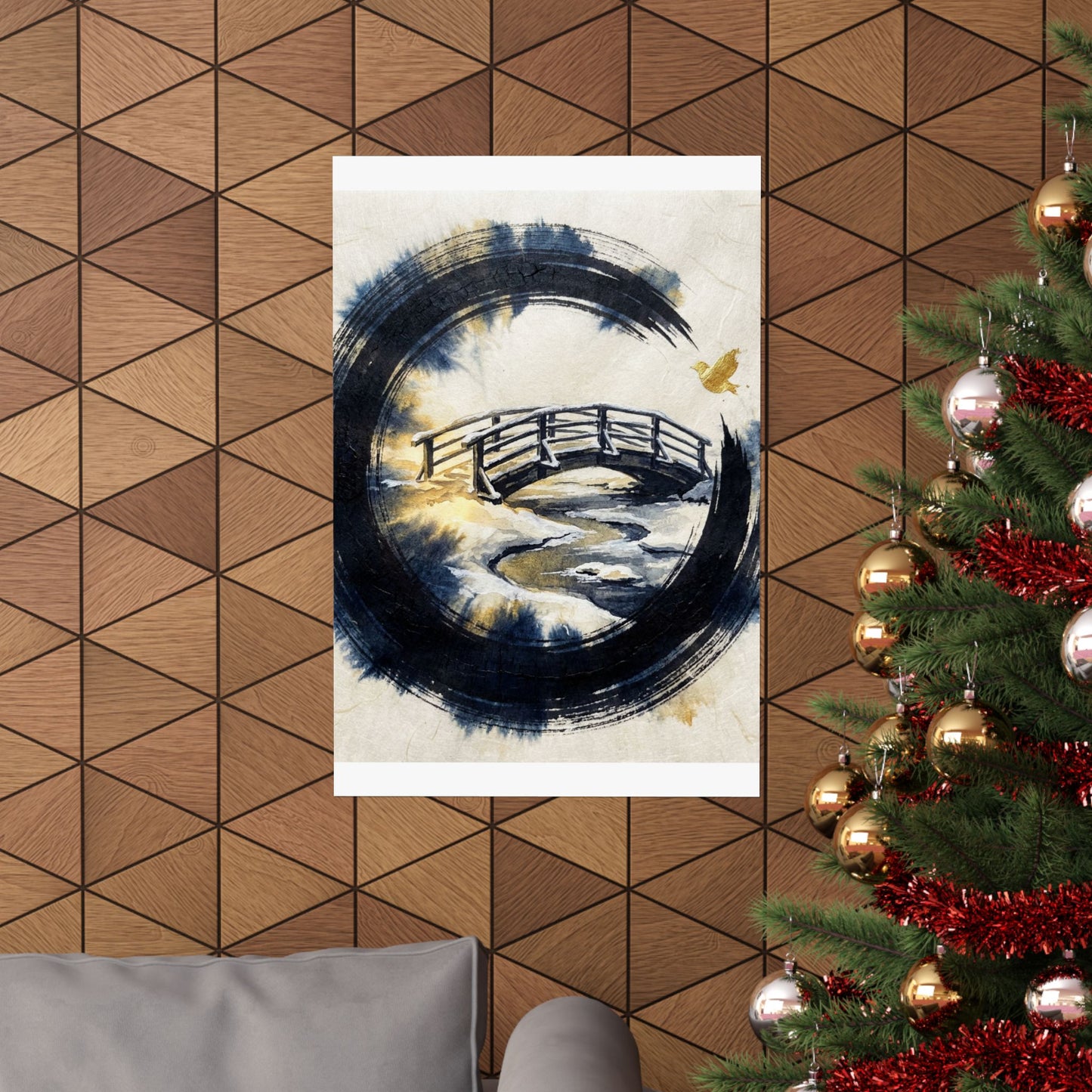 Datsuzoku Wooden Bridge Wall Art Print - Zen Enso