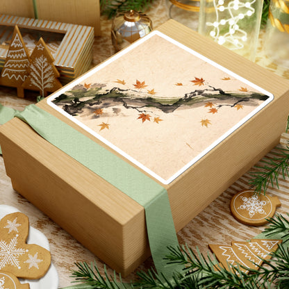 Ink Brushstroke Ukiyo E Inspired Sticker | Tranquil Zen Art