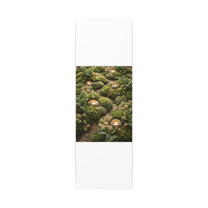 Moss Close Up Japanese Pattern Canvas Art | Neutral Japandi Art