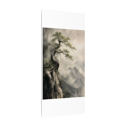 Spring Pine Tree Watercolor Canvas Art | Warm Decor
