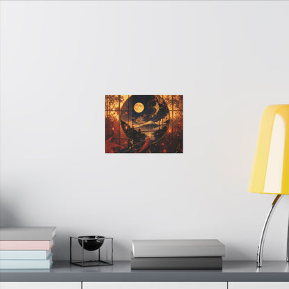 Beautiful Shoji Screen Canvas Art - Gold Vein Kintsugi