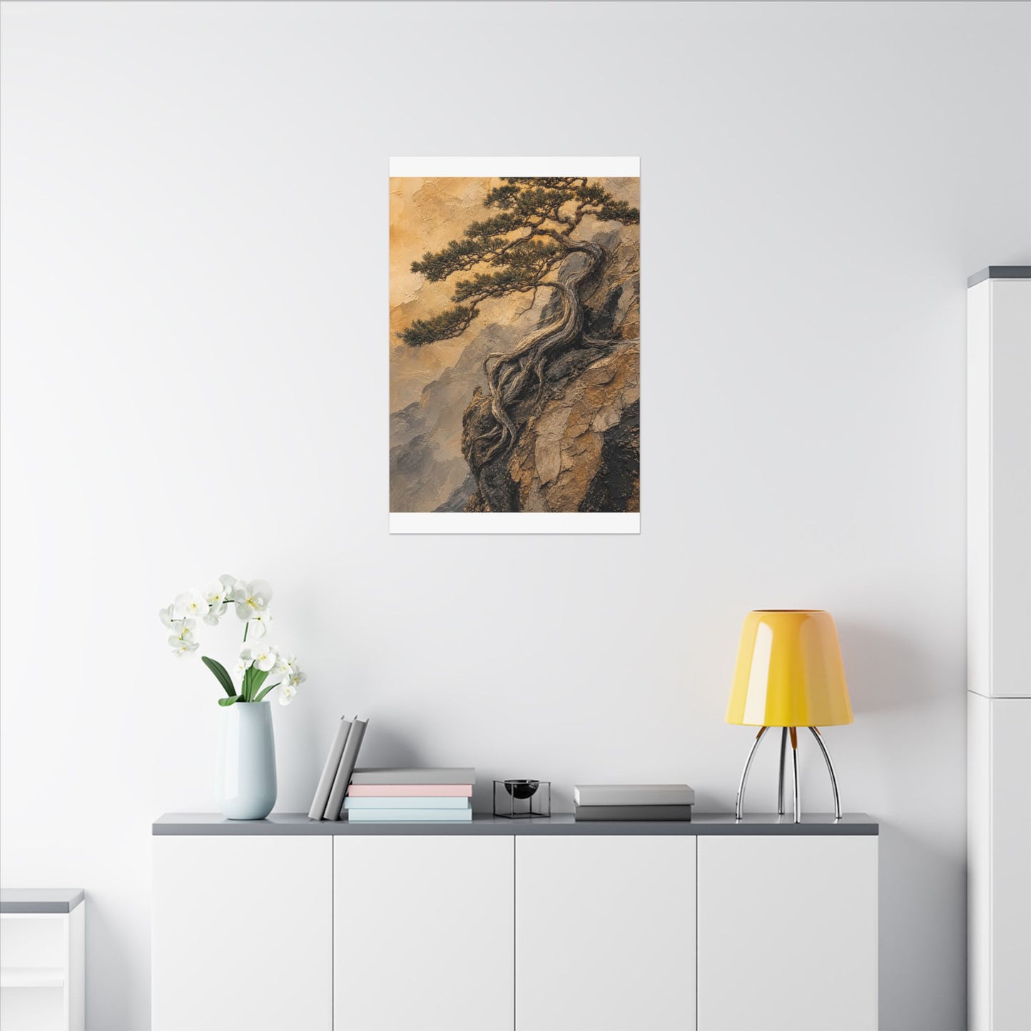 Summer Pine Tree Texture Canvas Art | Cozy Decor