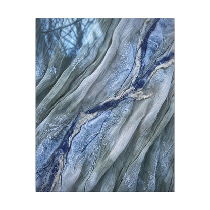 Moonlight Silk Drape Canvas Art - Japandi Mono No Aware