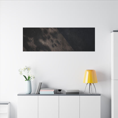 Shadow Play Winter Canvas Art | Dark Japandi Moody Design