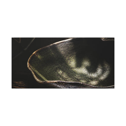 Sophisticated Ceramic Bowl Canvas Art - Dark Texture Dark Japandi