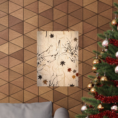 Golden Hour Shoji Screen Wall Art Print - Japandi Fukinsei