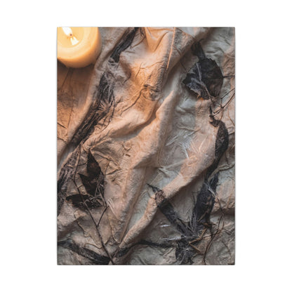 Candlelight Silk Drape Canvas Art - Japandi Mono No Aware
