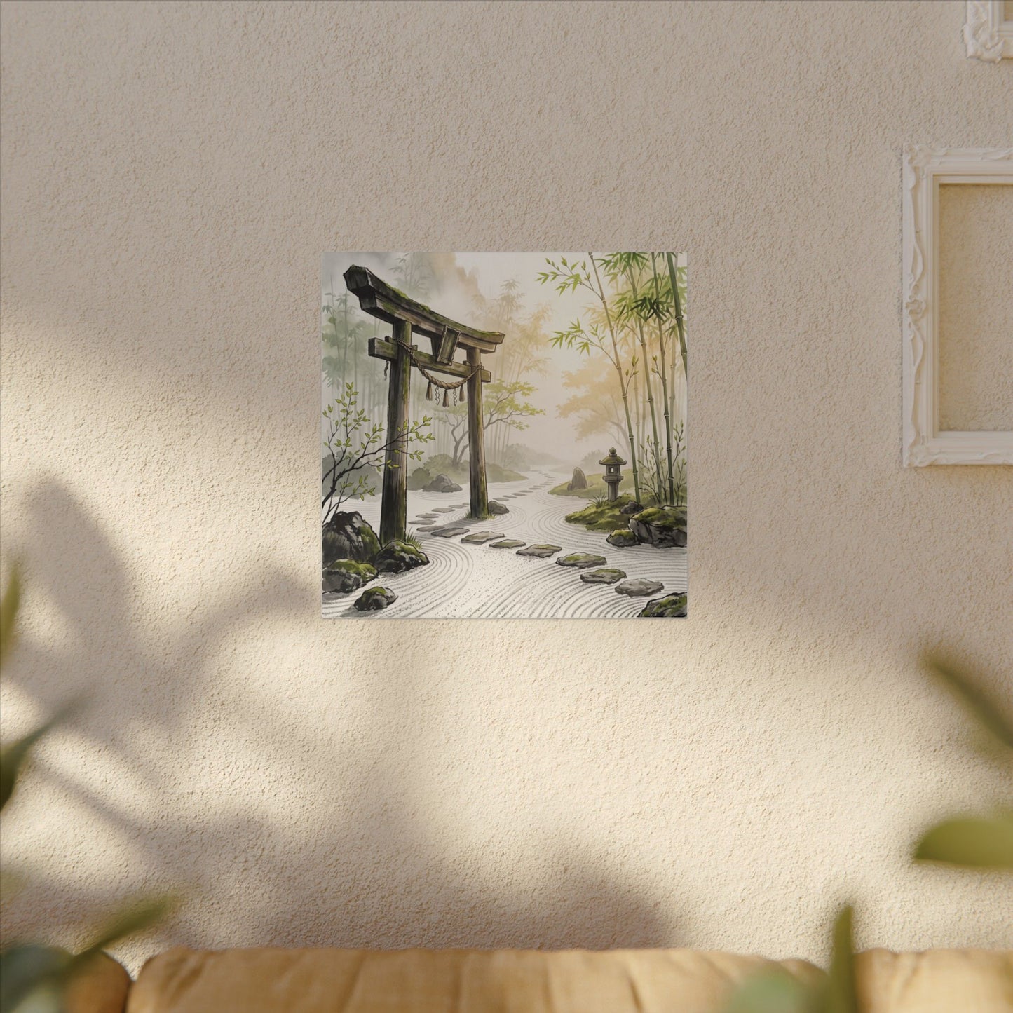 Peaceful Torii Gate Canvas Art - Karesansui Zen