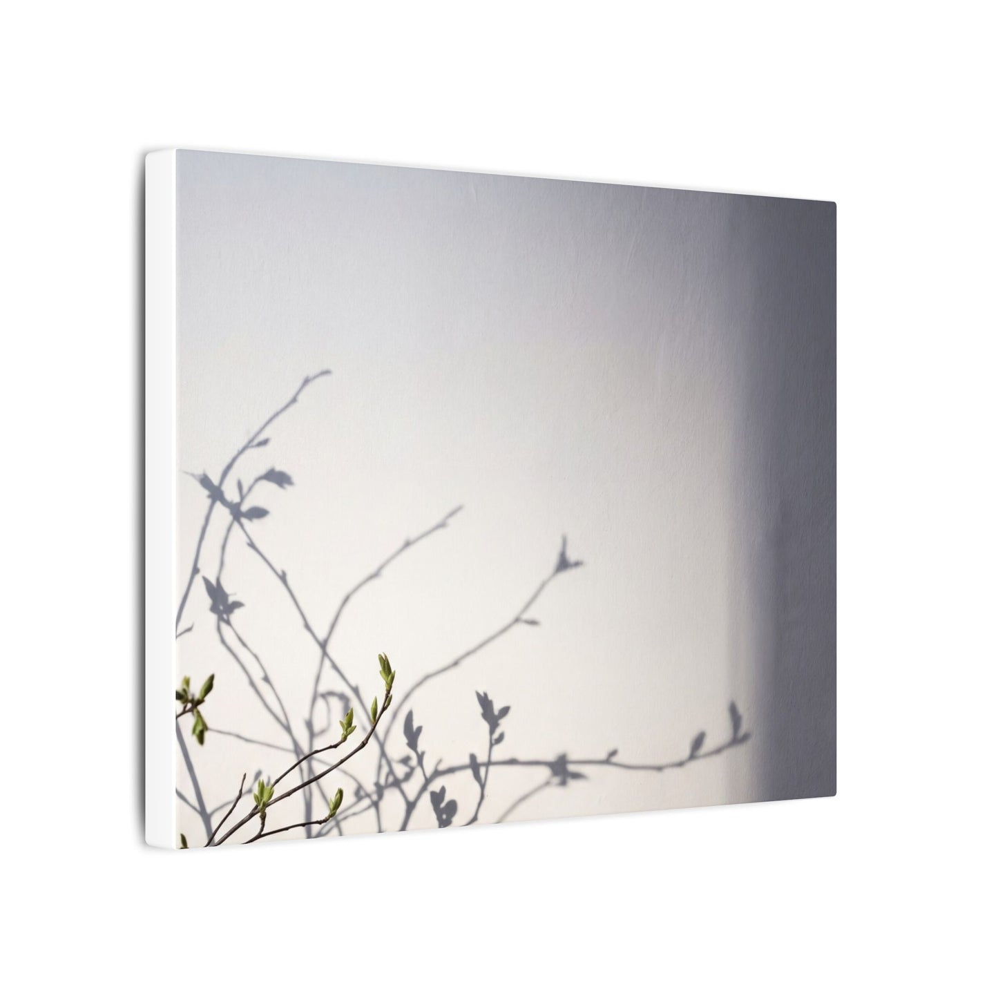 Japandi Shadow Play in Dawn | Japanese Pattern Canvas Art