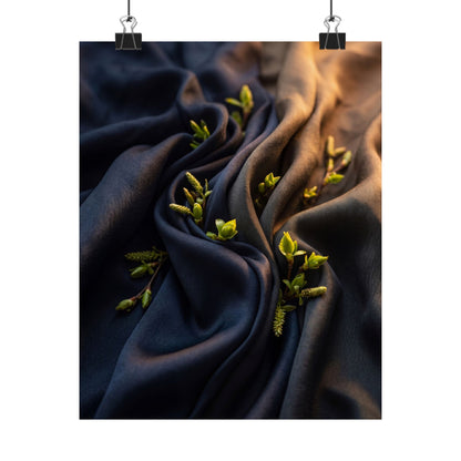 Spring Silk Drape Moody Minimal Wall Art Print | Bold Decor