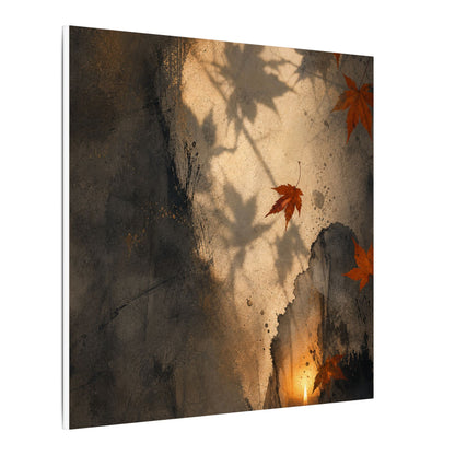 Shadow Play Texture Canvas Art | Neutral Japandi Art