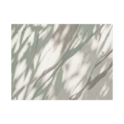 Japandi Shadow Play in Dappled | Japanese Pattern Canvas Art